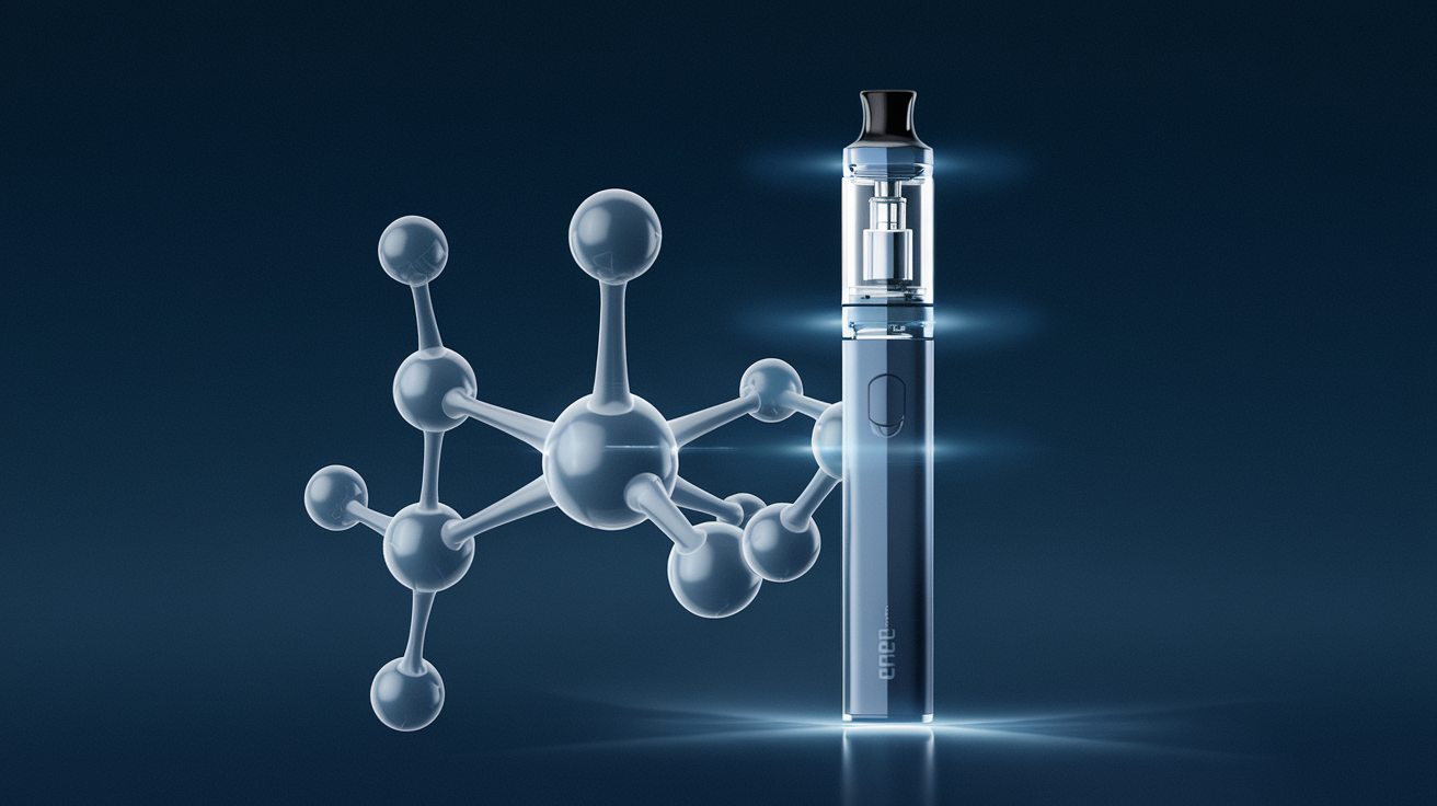 CBD molecule and electronic cigarette