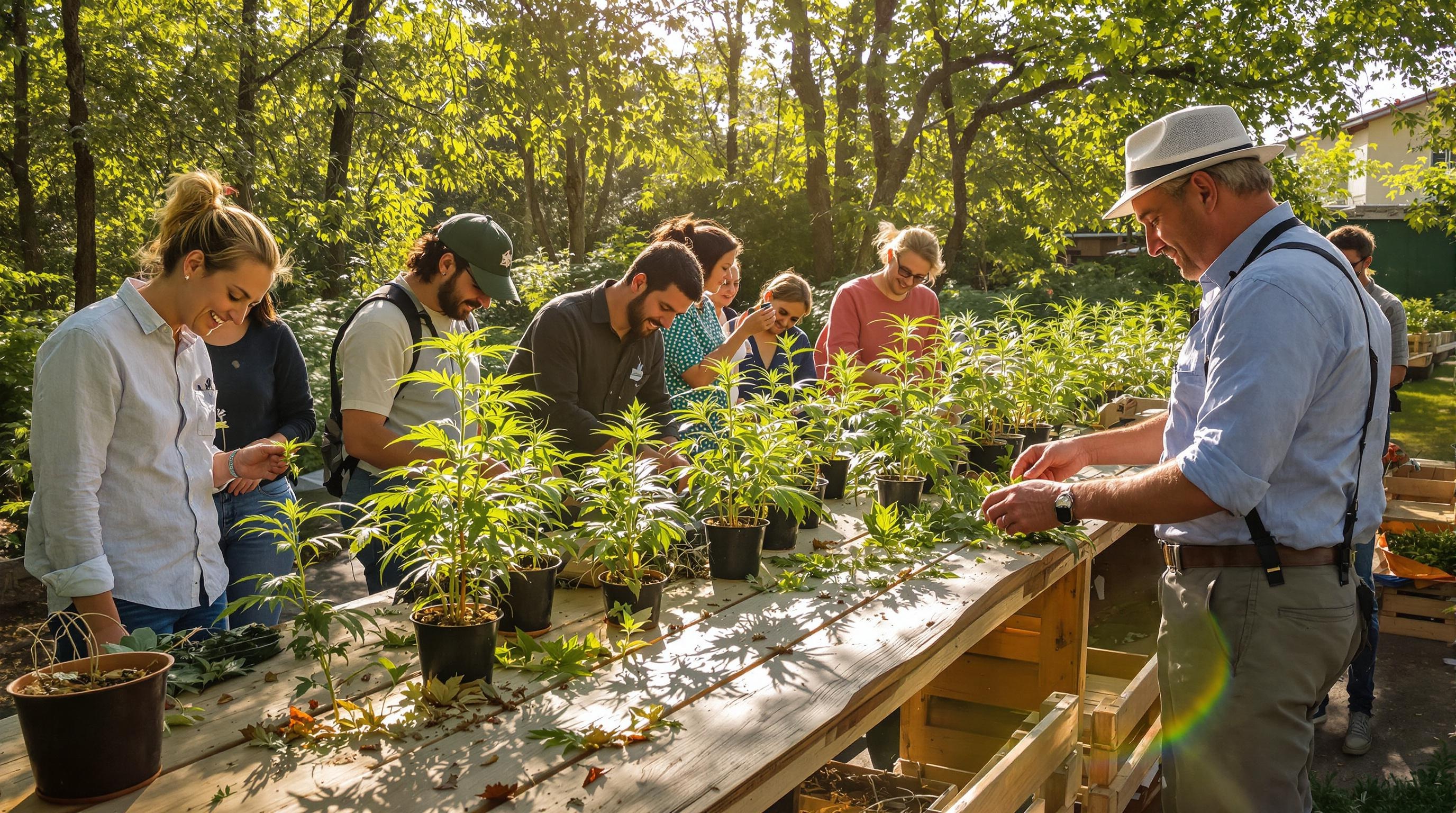 Atelier botanique 420 convivial en plein air