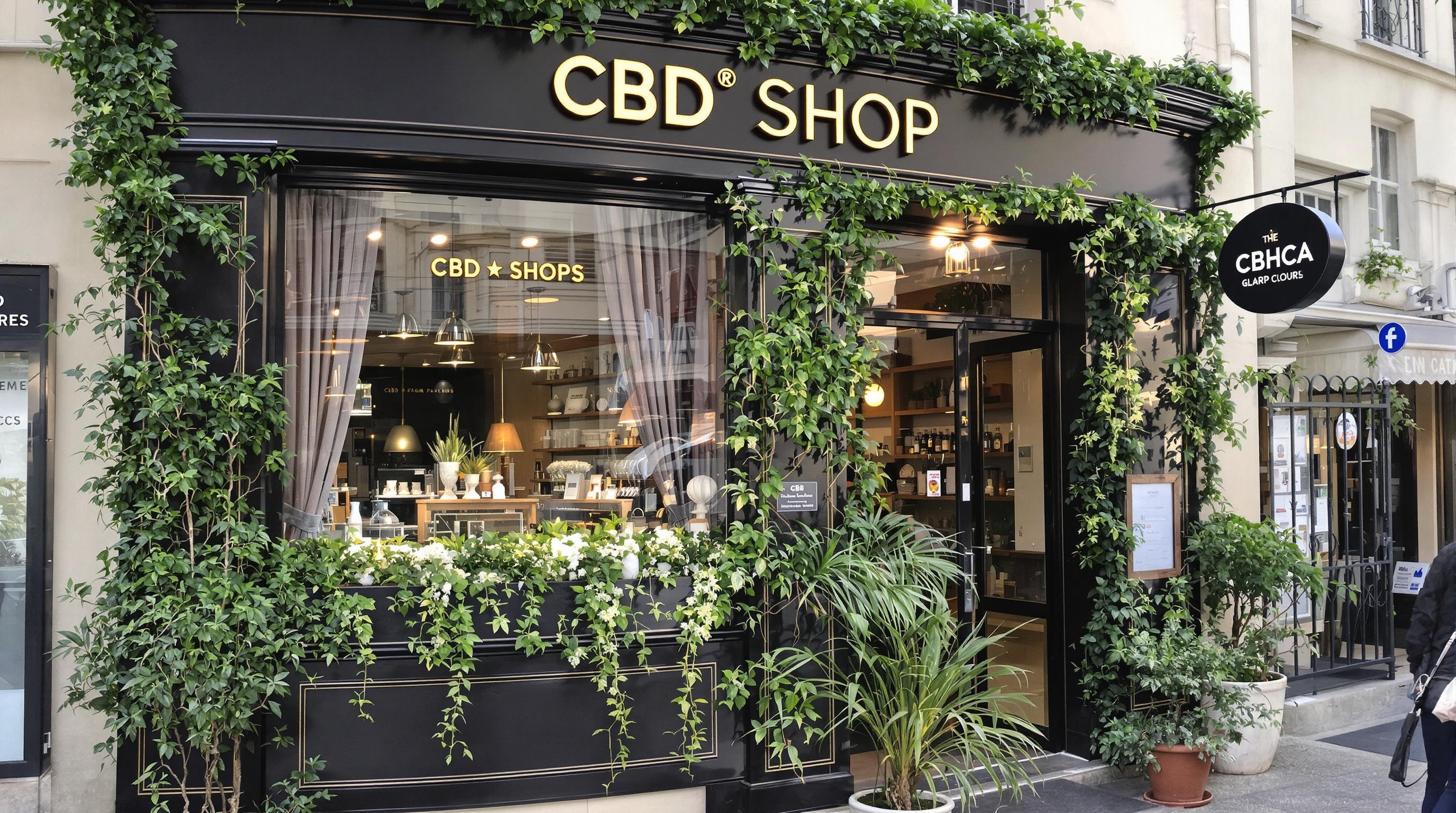 Une boutique typique de CBD à Paris