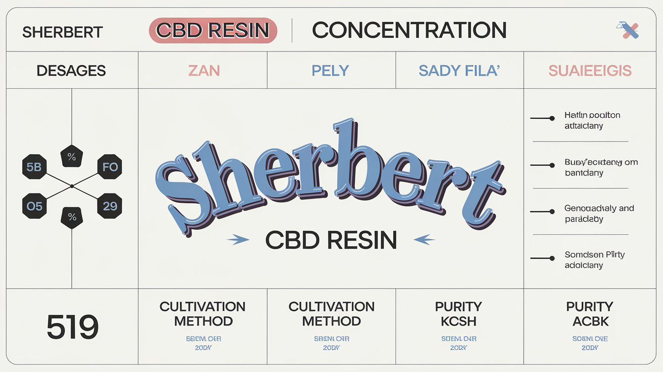 Tableau comparatif des résines CBD.