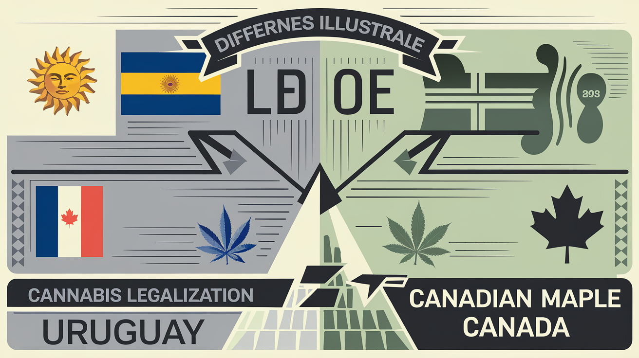Comparaison Uruguay Canada légalisation cannabis