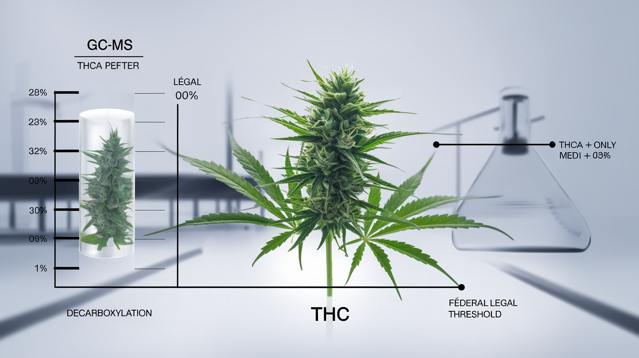 Comparatif chromatogrammes GC-MS Texas fédéral THCA THC