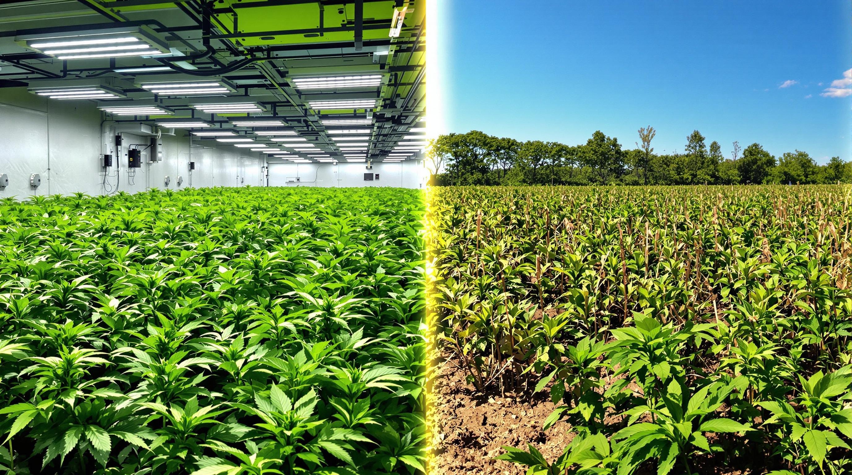 culture indoor vs outdoor cannabis comparatif