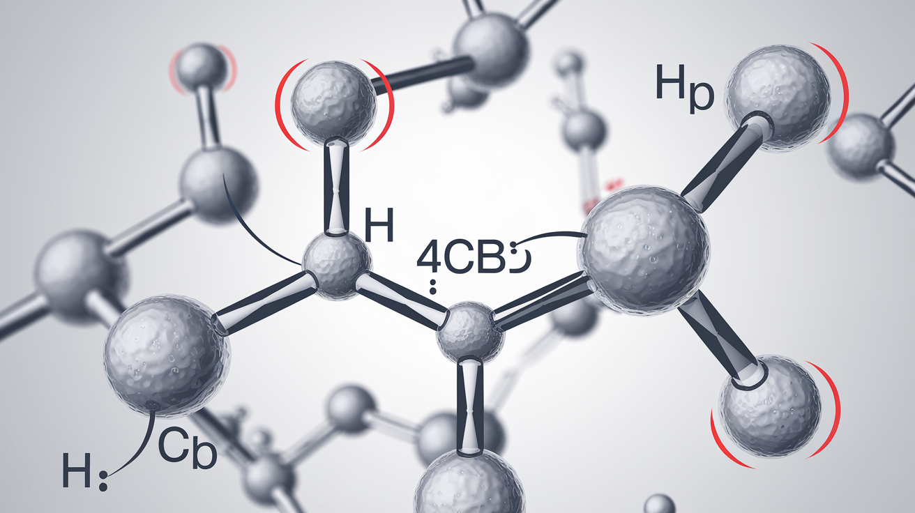 Illustration moléculaire du H4CBD montrant l'ajout d'atomes d'hydrogène.