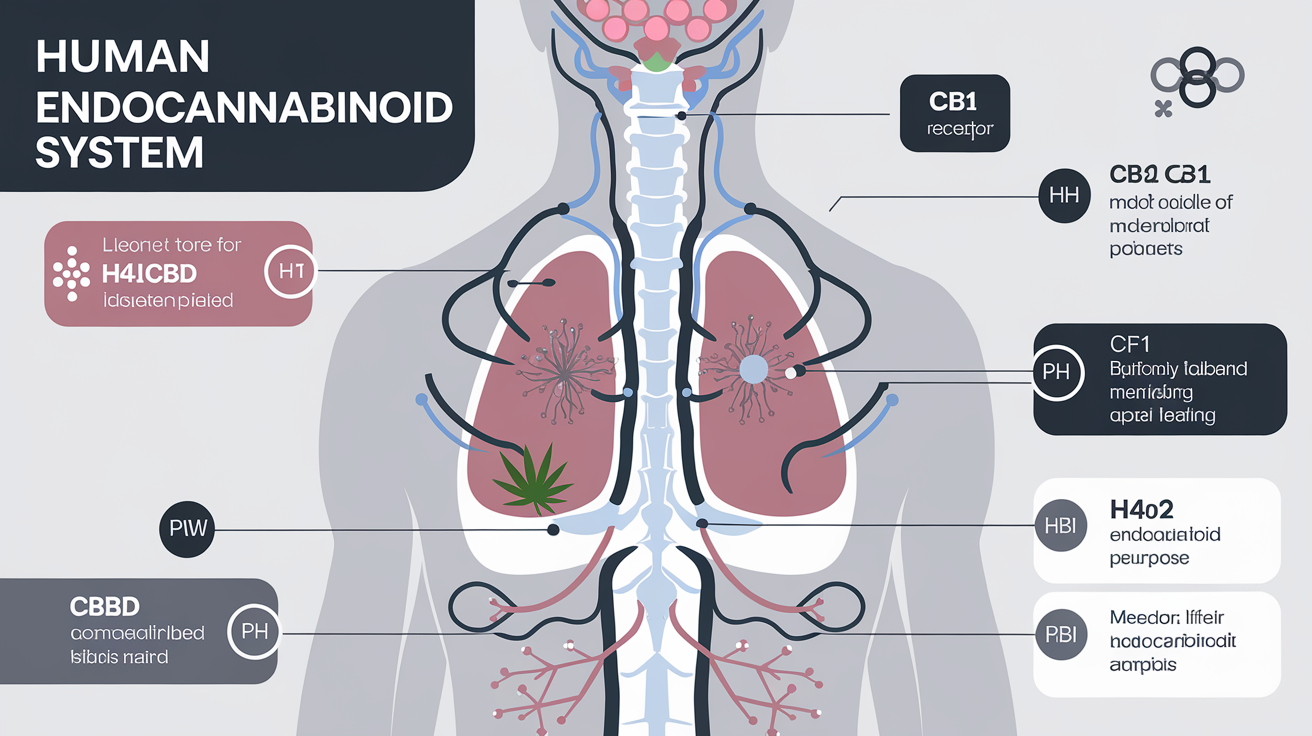 Illustration du système endocannabinoïde humain