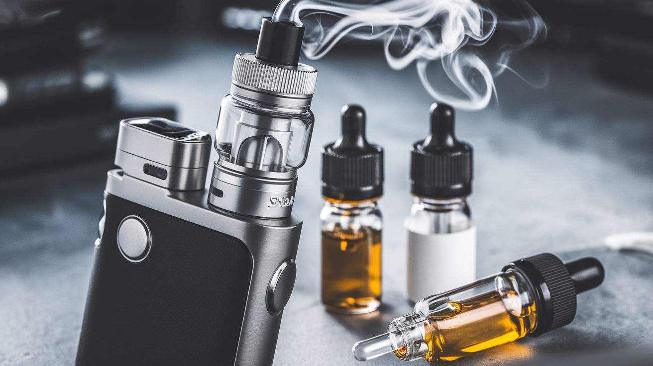 Cigarette électronique avec e-liquide CBD