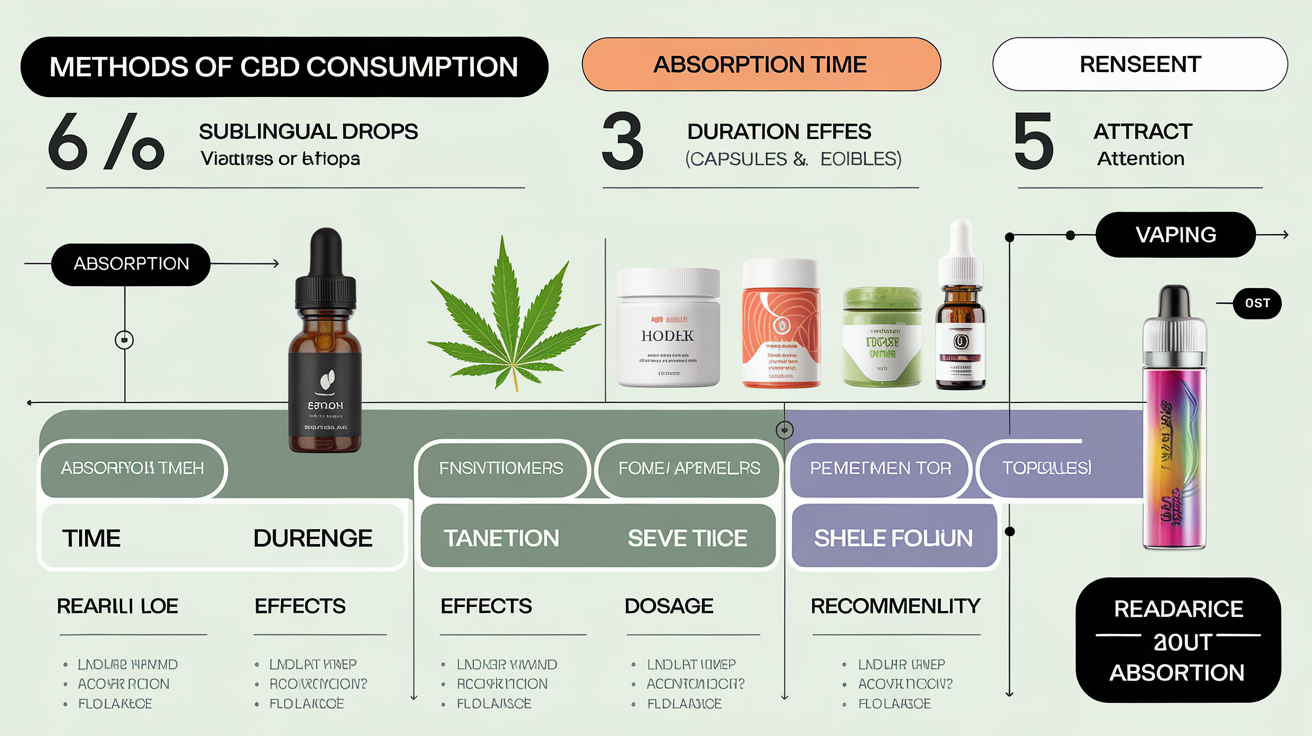 Comparaison modes consommation CBD