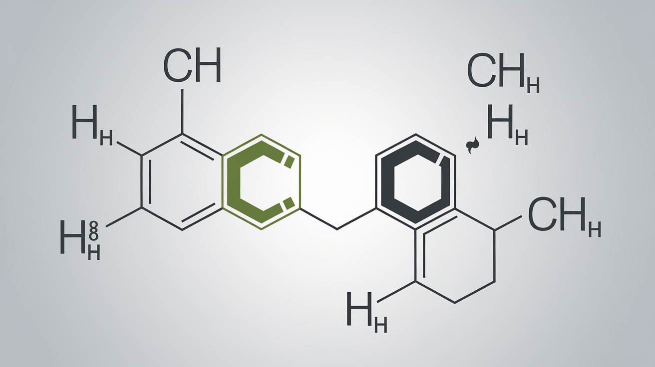 Image scientifique représentant une molécule de cannabinoïde synthétique