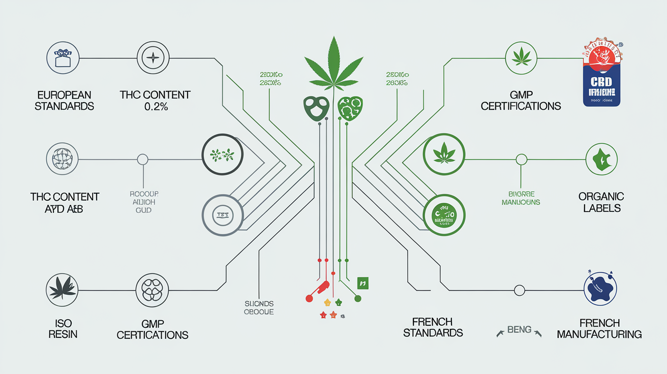 Tableau récapitulatif des normes et certifications pour la résine Aya CBD