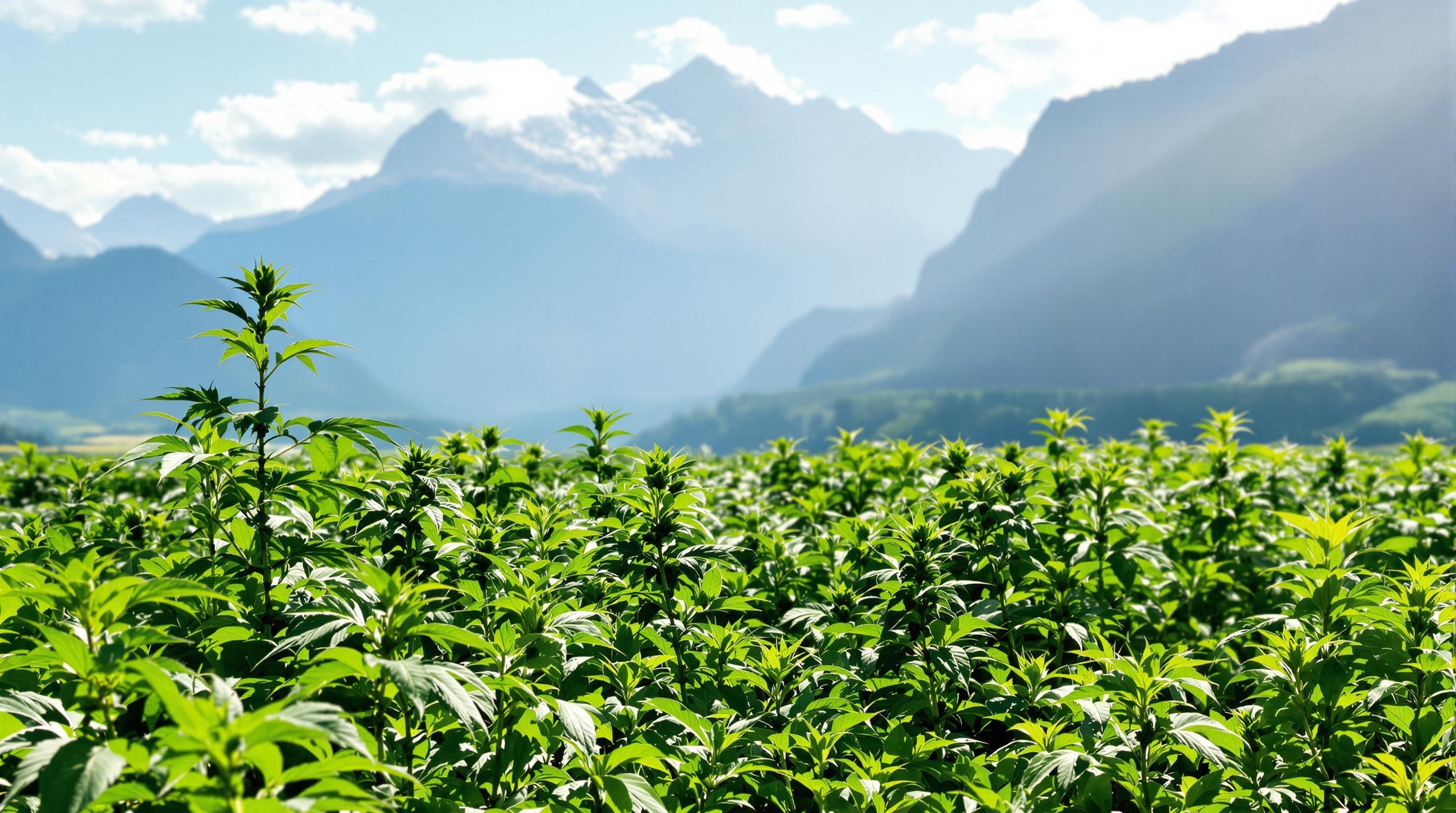 Plantation de chanvre en Suisse