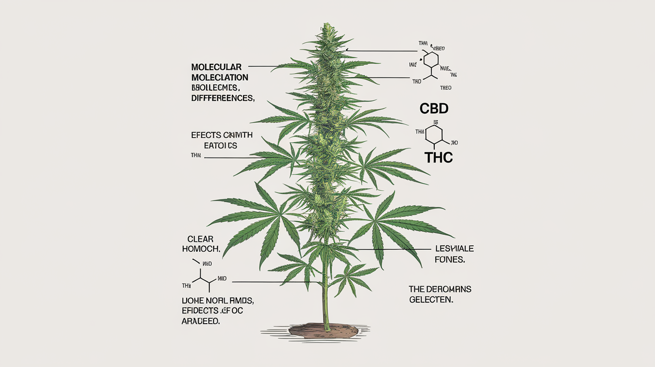 Différences entre CBD et THC