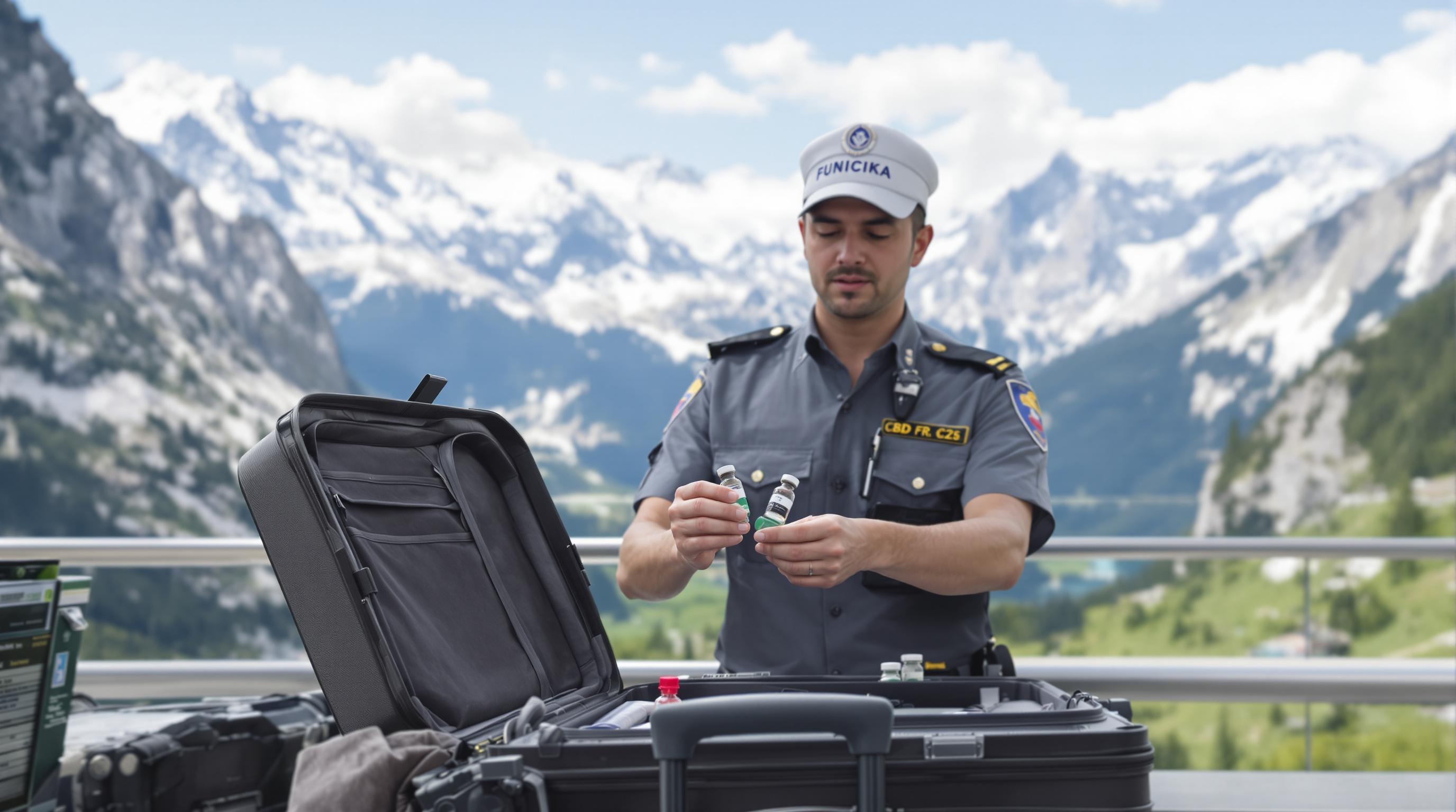 Contrôle douanier entre la Suisse et la France pour le CBD
