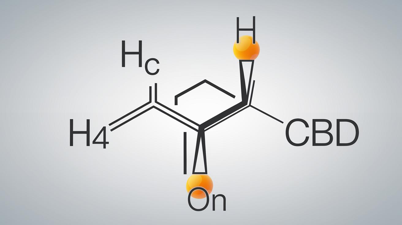 Représentation chimique du H4CBD