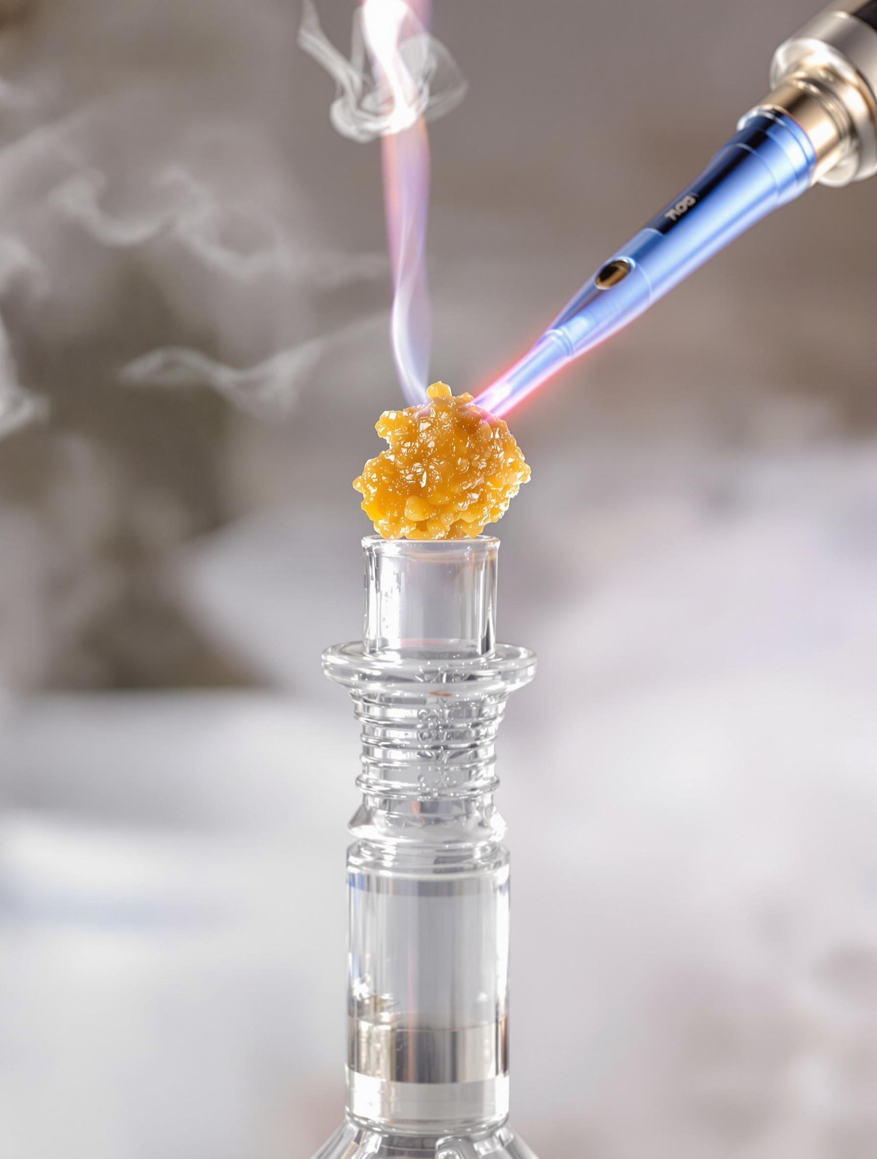 Rituel dabbing Ice-O-Lator concentré quartz