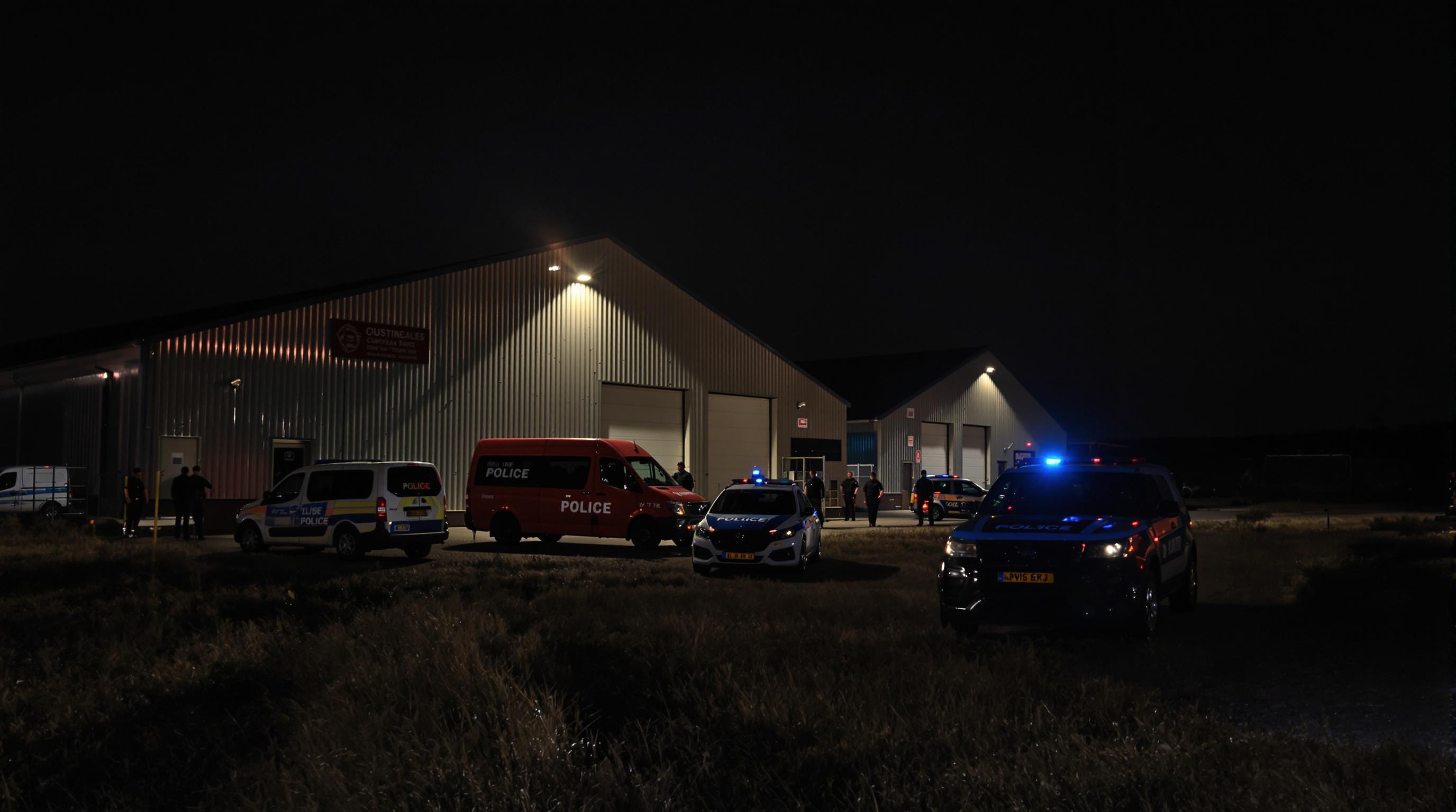 Dispositif de surveillance nocturne de la gendarmerie autour d’un hangar à Lyon