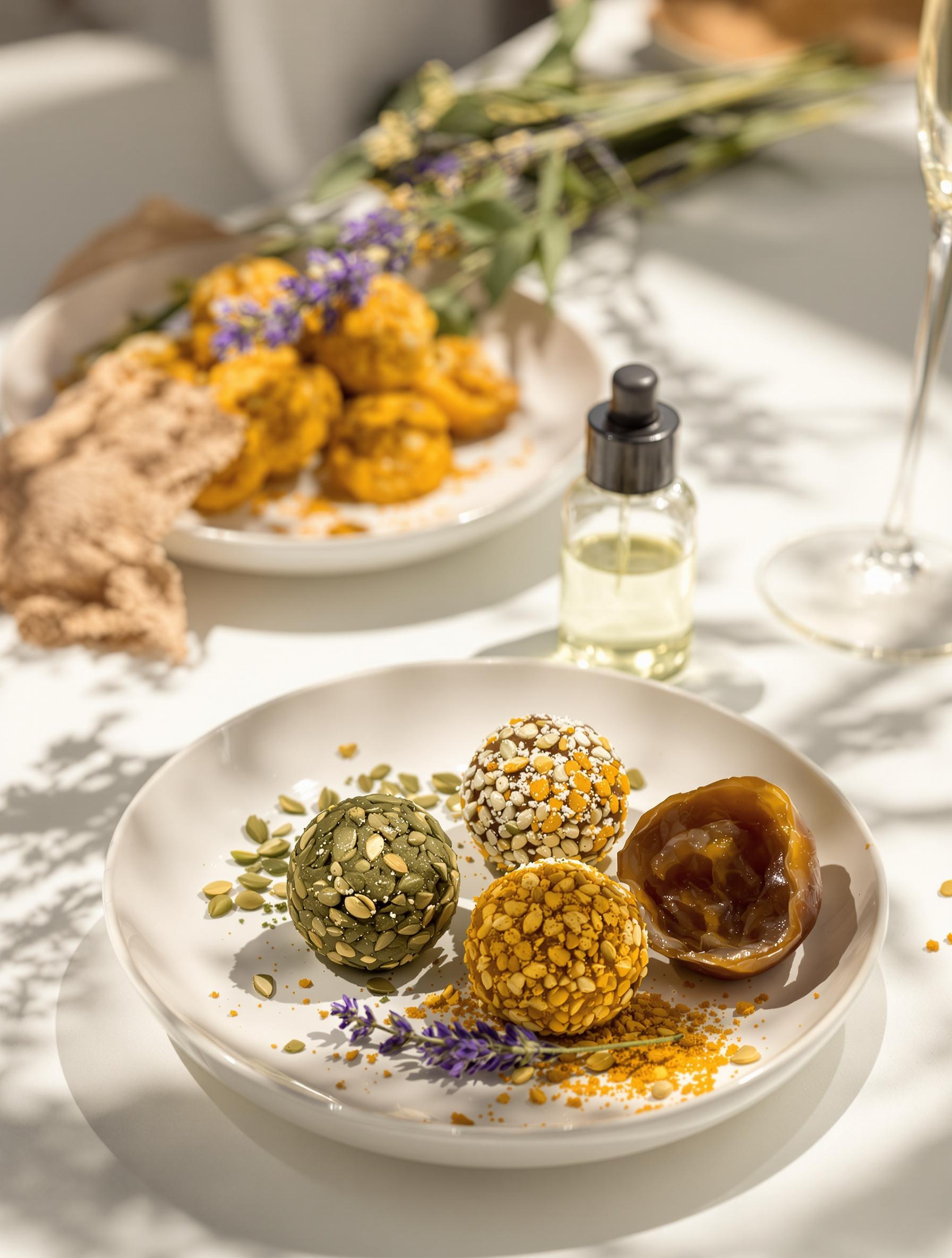 Mahjoun moderne au CBD avec pistaches, lavande, curcuma, cardamome et dattes