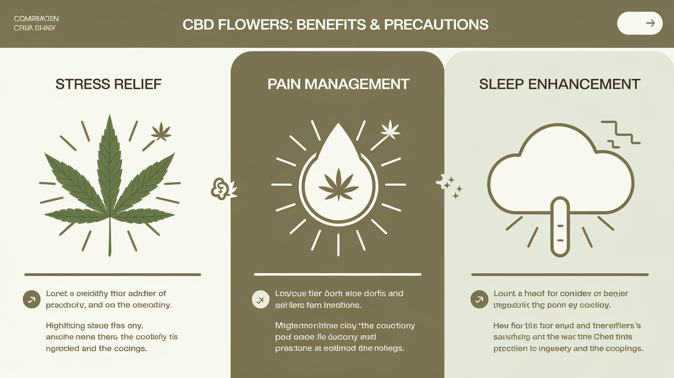 Tableau comparatif bienfaits fleurs CBD