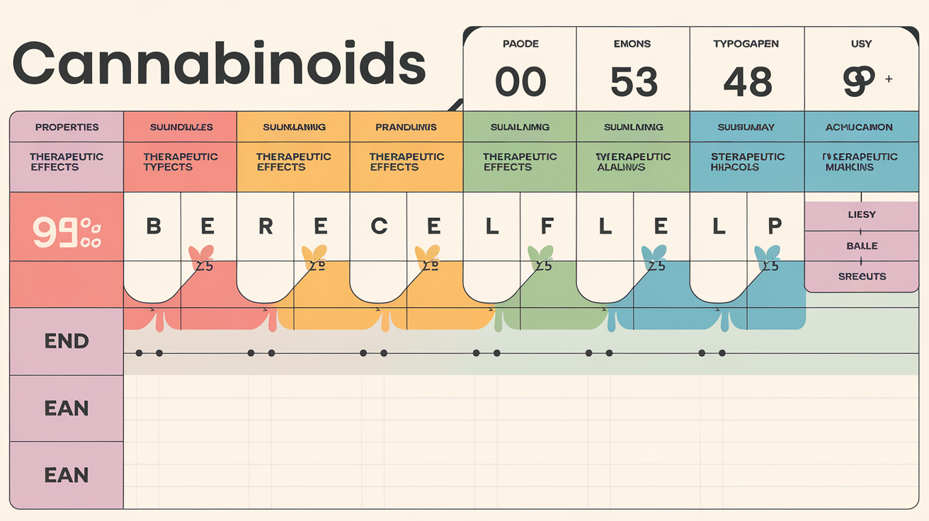 Tableau comparatif des cannabinoïdes disponibles en pharmacie