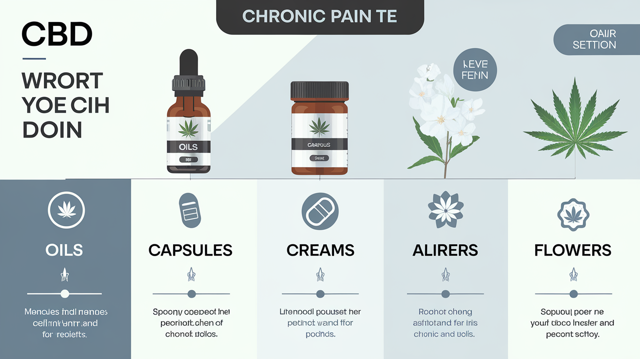 Comparatif visuel entre différentes formes de CBD