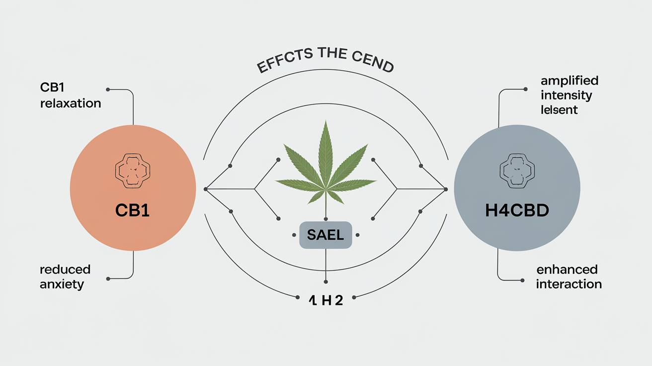 Comparaison des effets du CBD et du H4CBD