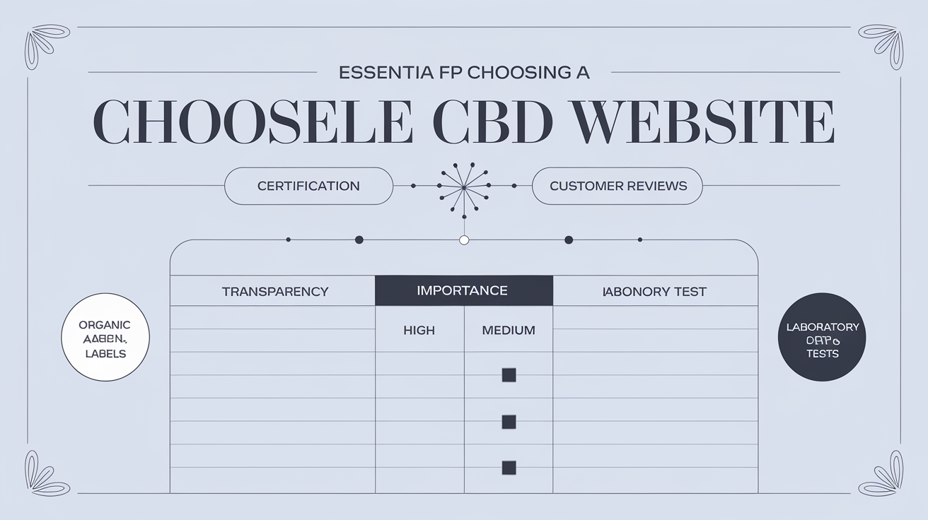 Tableau comparatif critère choix CBD