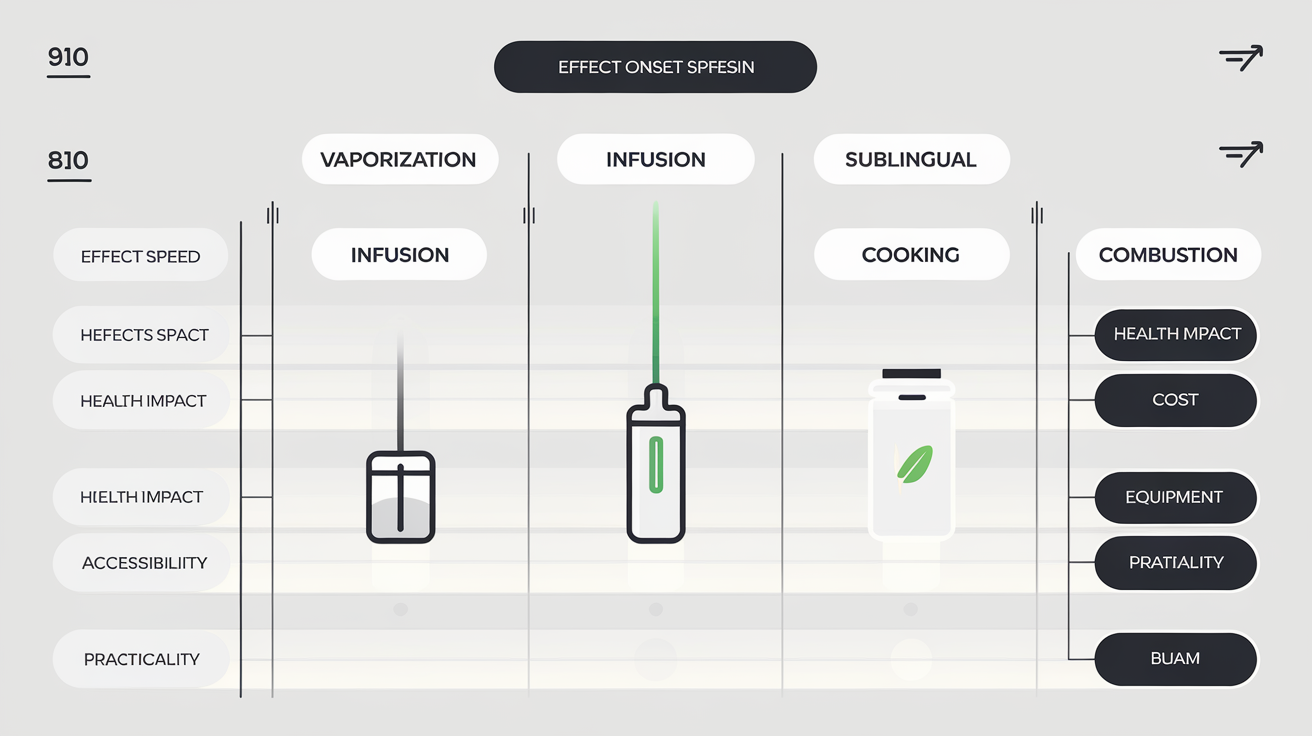 Tableau comparatif méthodes consommation CBD