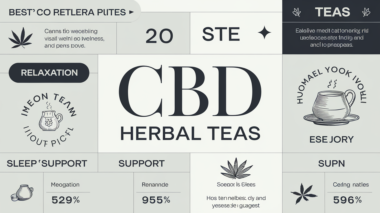 Tableau comparatif des meilleures tisanes au CBD.