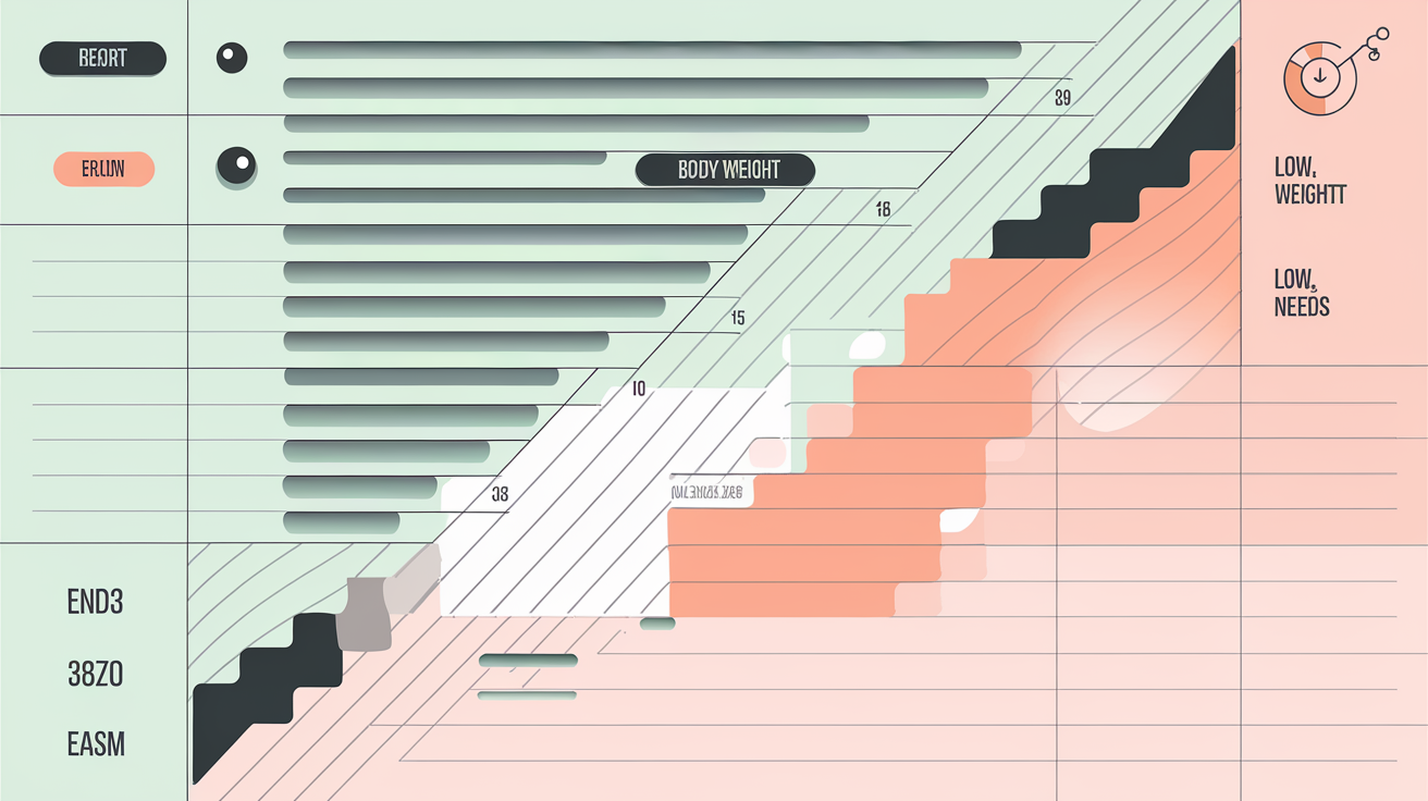 Tableau des dosages recommandés pour l'huile de CBD.